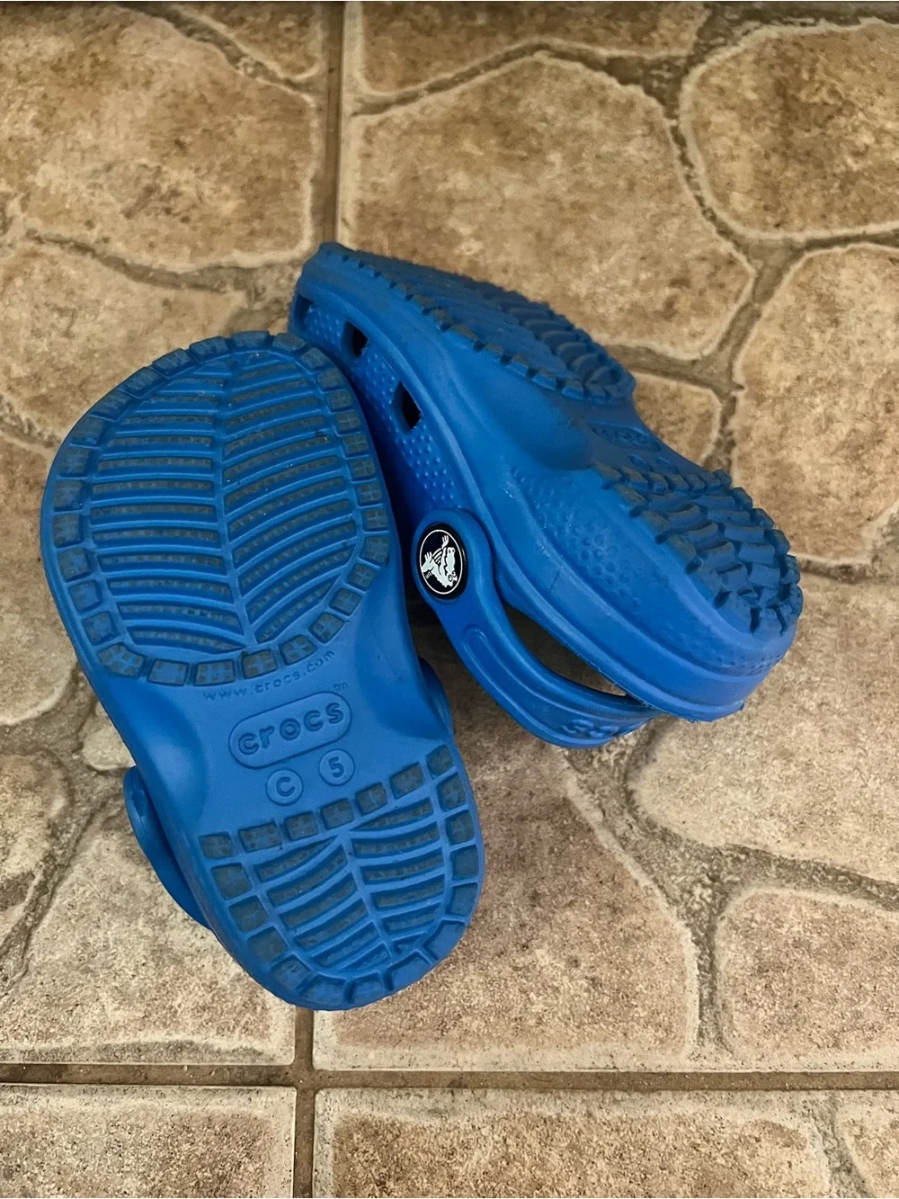 CROCS Kids Royal Blue Classic Clogs